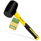 BLOSTM Robuster Gummihammer – 680 g, Vollgummihammer für Platten, Maurer, Zeltheringe, Fliesen,...