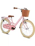 PUKY YOUKE Classic 18 | Kinderfahrrad 18 Zoll | Kinderfahrrad ab 5 Jahren | Retro Fahrrad für...