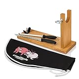 Steelblade Schinkenabdeckung Kukuxumusu + Schinkenmesser und Chaira-Schinkenhalter ideal für...