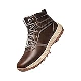 Thermo-Wanderstiefel für Herren, Outdoor, rutschfest, Leder, wasserdicht, Schneestiefel, bequem,...