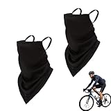 2 Stücke Halbe Sturmhaube Motorrad,Ear Loops Motorrad Maske,Halswärmer Motorrad Halstuch mit...