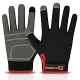 WESTWOOD FOX Leichte Arbeitshandschuhe, Herren Damen Multifunktionale Arbeitshandschuhe mit...