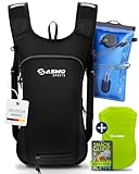 SASMO® Trinkrucksack Fahrrad mit Thermofach | Trinkrucksack mit Trinkblase 2l, BPA-Frei | inkl....