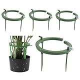 Tagtight 4 Set Automatische Bewässerung Hydro Wasserringe Pflanzen Bewässerung mit 3 Beinstützen,...