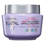 L'Oréal Paris Elvital Hydra Hyaluronic feuchtigkeitsspendende Haarmaske für glänzendes Haar,...