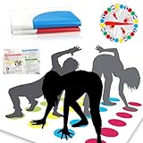 Wonjean Twister Spiel, Twister Spiel für Kinder, Bodenspiel mit Spielmatte, Twister Junior, Twister...