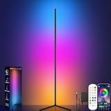 Tyute LED Floor Lamp, RGB Corner Light with Smart App and Remote Control, Music Sync Mood Lighting,...
