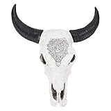 Longhorn Wanddekoration poliert von Hand feste Oberflächenbullenschädelende Dekoration für die...