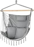 Hängesessel 100x130x75cm – bis 150 kg - Outdoor Sessel mit Kissen - Sitzsack zum Hängen Schaukel...