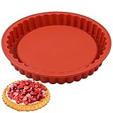 webake Obstkuchenform 28 cm Tortenbodenform Silikon 1 Stück Tortenboden Backform Obsttortenform...
