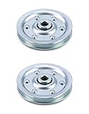 QWORK® Seilrolle, Universallager Riemenscheibe for Garagentor Fitness Zubehör, Traglast 215 kg, 2...