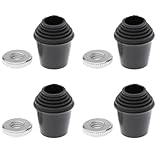 Gummifüße für Trommelfuß, Gewinde für Bassdrum-Ständer, Hülse mit Muttern, rutschfeste...
