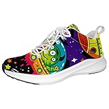 Alien Monsters Cartoon personalisierte Sneakers leichte Wanderschuhe Laufschuhe Athletic Casual...