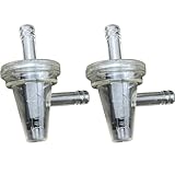 2 x Motorrad Snowmobile Benzinfilter Moped Benzinfilter Motorrad Clear Inline Gas Rechte...