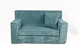 FORTISLINE - Kindersofa ausklappbar 83x47x43cm Oeko-TEX - Spielesofa für Kinder 2in1 - Kindercouch...