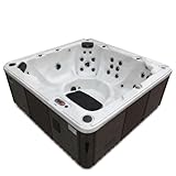 CANADIAN SPA CO. Victoria AI Hot Tub Outdoor Winterfest, 7 Personen Hot Tub mit LED Beleuchtung,...