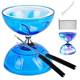 Tutamaz Diabolo Freiläufer mit kugellager,Diabolo Jonglier Set, Jonglierspielzeug, Dreifach...