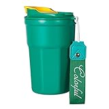 SHYYOULQE 400ml Edelstahl Kaffeetasse Thermobecher Flasche Reise Auto Isolierflasche Stahl mit...