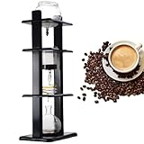 ZyKnaurral Cold Brew Tropf-Eiskaffeemaschine, Cold Brew Coffee Tower, stehender Glasbehälter und...