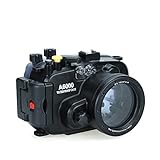 130FT/40M Unterwasser Kamera Tauchen wasserdicht Gehäuse Für Sony a6000 (Gehäuse + Rot Filter)