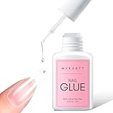 Makartt Nagelkleber für Kunstnägel, Nail Glue Extra Starker Schnelltrocknend in 5 s, 28 Tage...