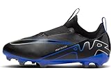 Nike Jr Zoom Vapor 15 Academy Fg/Mg Fußballschuh, Black Chrome Hyper Royal, 34 EU