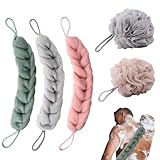 5 Stück Badeschwamm Duschschwamm Netz Schwamm für Körperpeeling, 2er Körperschwamm Mesh Bad...