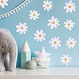 36 Stück Wandtattoo Kinderzimmer Weiß Gänseblümchen Selbstklebend Wandtattoo Wandsticker...