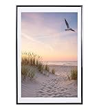 IDEAL TREND Bilderrahmen in Schwarz Fotorahmen aus Kunststoff Bilder Foto Posterrahmen Collage AC-6:...