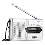 Tragbares Radio AM/FM, Klein Radio, Mini Radio Batteriebetrieben, Radio Mit Integriertem...