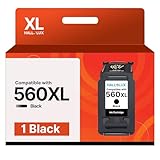 HALLOLUX 560 XL Schwarz Druckerpatronen Kompatibel für Canon 560 561 Black Patronen für Canon...