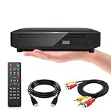 Ceihoit Mini DVD Player für TV HDMI/AV Ausgang mit Kabel enthalten, HD 1080P Upscaling, USB...