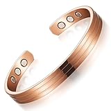 Kupfer Magnetarmband Bronzierte Magnetisches Armband Verstellbarer Kupfer Magnet Armreif mit 8...