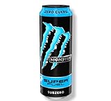 24 x Monster Energy Super Fuel Subzero - Sportgetränk zuckerfrei mit Koffein
