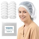 YUJUVI Einweg Haarnetze Haarnetz küche 100 Stück Einweghauben mit elastischem Band...