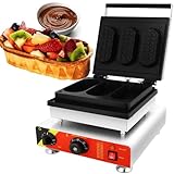 VZXATYOP Kommerzieller Elektrischer Waffeleisen Mit 1650 W Korbförmiges Belgisches Waffeleisen Mit...