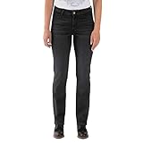 Rokker Tech Mid Straight Damen Motorradjeans (Black,Long 31)