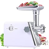 Elektrischer Fleischwolf mit 3 Tellern & Wurstfüller, 800 W Leistung für effiziente Heimküche