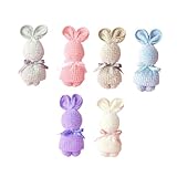 Lurrose 6 Stück Handtücher Kaninchenmotiv Saugfähige Hautfreundliche Wasch und Trockentücher...
