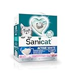 Sanicat Klumpstreu Active White mit Lotusblumenduft Hergestellt aus natürlichen Mineralien mit...