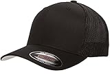 Flexfit Unisex Mesh Trucker Mütze, Black, L/XL