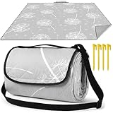 HAUSPROFI Picknickdecke, Wasserdicht XXL Stranddecke, Strandmatte, Picnic Blanket, Campingdecke mit...