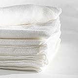 Stoffwindeln 80x80 cm gesäumt, Spucktücher, Mulltücher, 5er Pack, reine Baumwolle, 95° waschbar,...