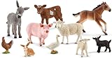 SCHLEICH Farm World Bauernhoftierspielzeug für Kinder ab 3 Jahren, 10-teiliges Mega Realistisches...
