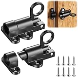 2 Stück Automatische Türriegel, Federriegel Schlossriegel, Riegelschloss Gartentor Riegel...