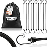 emflex® GS-MAX Profi Spanngummi Set [10 Stück] inkl. Tasche – MARKTINNOVATION – Expander mit...
