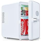 UOHHBOE Mini Kühlschrank 4L Tragbar Getränkekühlschrank Kühlschrank Klein AC DC 220/12V...