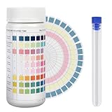 ROTKUSZ 9 in 1 Aquarium Teststreifen, 100 Teststreifen für Süßwasser & Salzwasser, Testen von...
