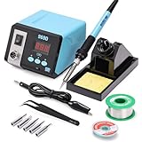 Yofuly Lötstation 75W Lötkolben Station, Digitale Lötstationen Lötset 392°F -896°F Temp...