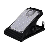 fanelod Clip-Solarlampe, Clip-Solarleuchten | Solar-Dachrinnenleuchten, Bewegungsmelder, 60 LEDs -...